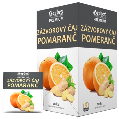 Zázvorový ƒaj pomeranƒ 40 g